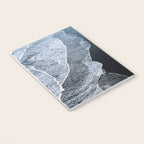 Minimalist Waves on a black sand beach in Iceland - Landscape Photography Notebook Gallery Image 3