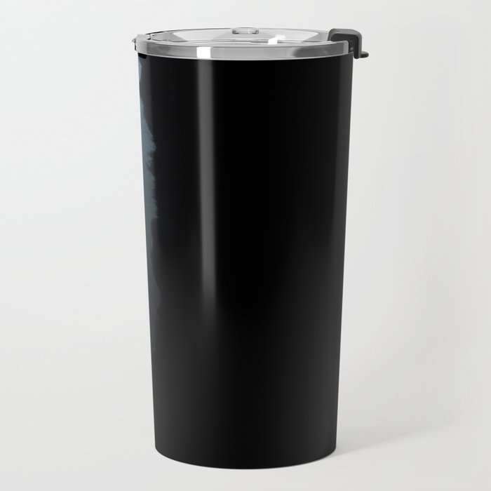 Minimalist Waves on a black sand beach in Iceland - Landscape Photography Travel Mug Gallery Image 2