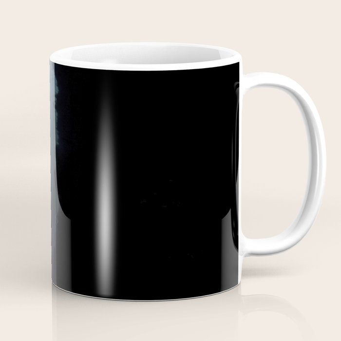 Minimalist Waves on a black sand beach in Iceland - Landscape Photography Coffee Mug Gallery Image 1