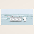 Tiny Surfers in Lima Desk Mat Gallery Image 1