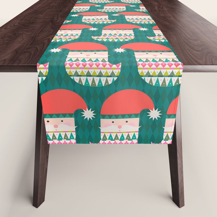 Happy Holidays Santa Claus Table Runner Gallery Image 1