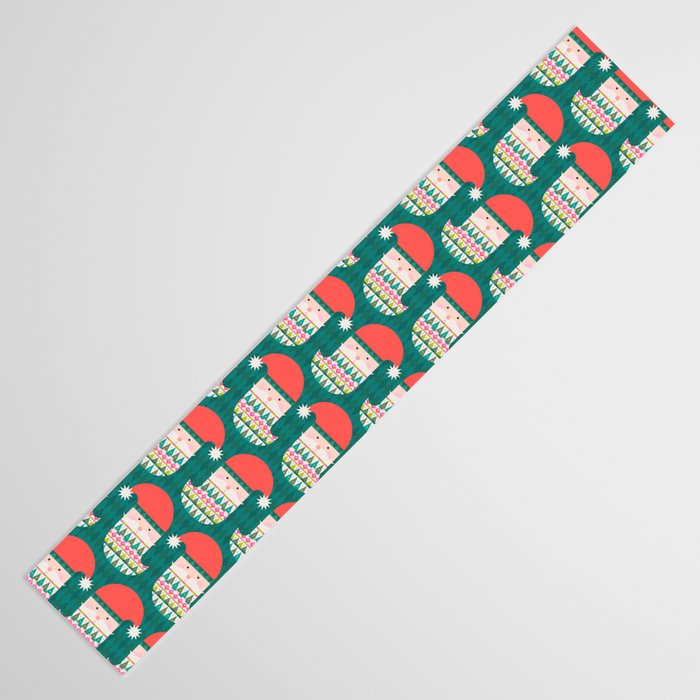 Happy Holidays Santa Claus Table Runner Gallery Image 3