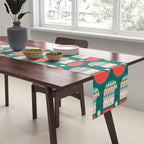 Happy Holidays Santa Claus Table Runner Gallery Image 2