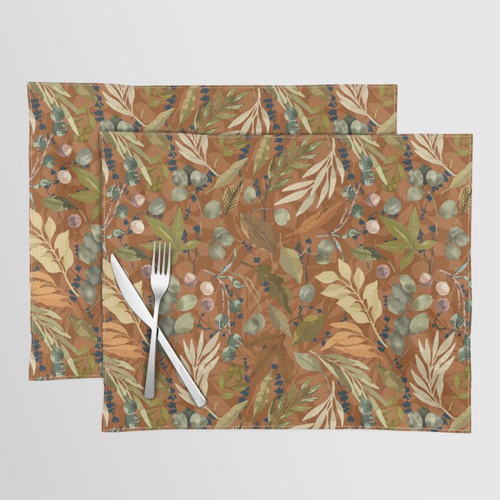 Autumn leafy wild forest B Placemat Gallery Image 1