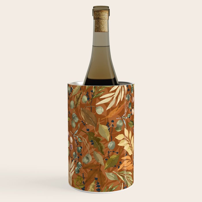 Autumn leafy wild forest B Wine Chiller Gallery Image 1