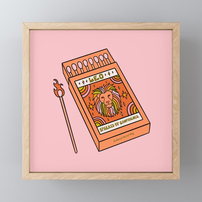 Leo Matchbox Mini Art Print Gallery Image 1