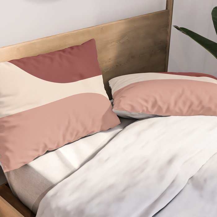 Modern Minimal Arch Abstract LXXXV Pillow Sham Gallery Image 2