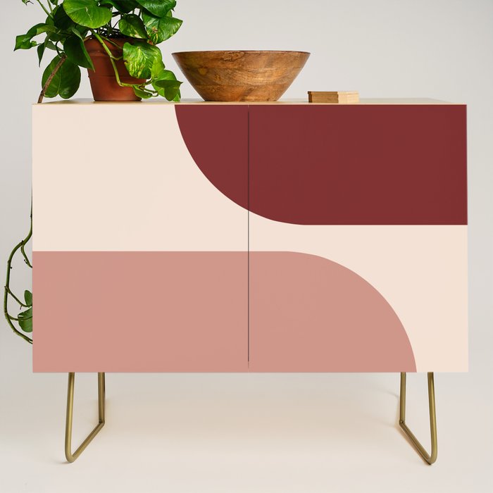 Modern Minimal Arch Abstract LXXXV Credenza Gallery Image 1