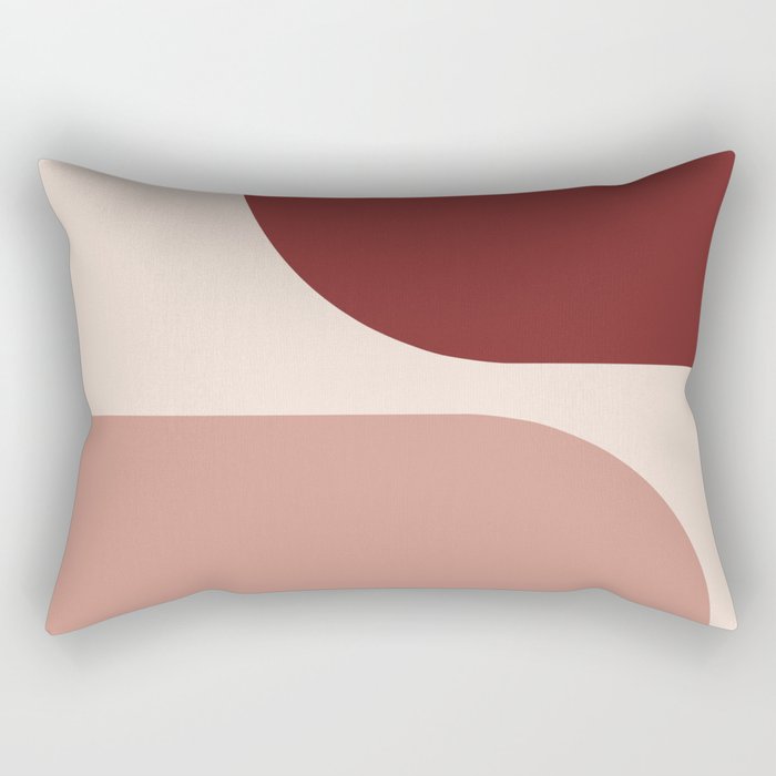Modern Minimal Arch Abstract LXXXV Rectangular Pillow Gallery Image 1