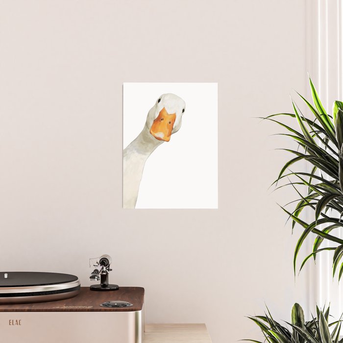 Sneaky White Duck Poster Gallery Image 2