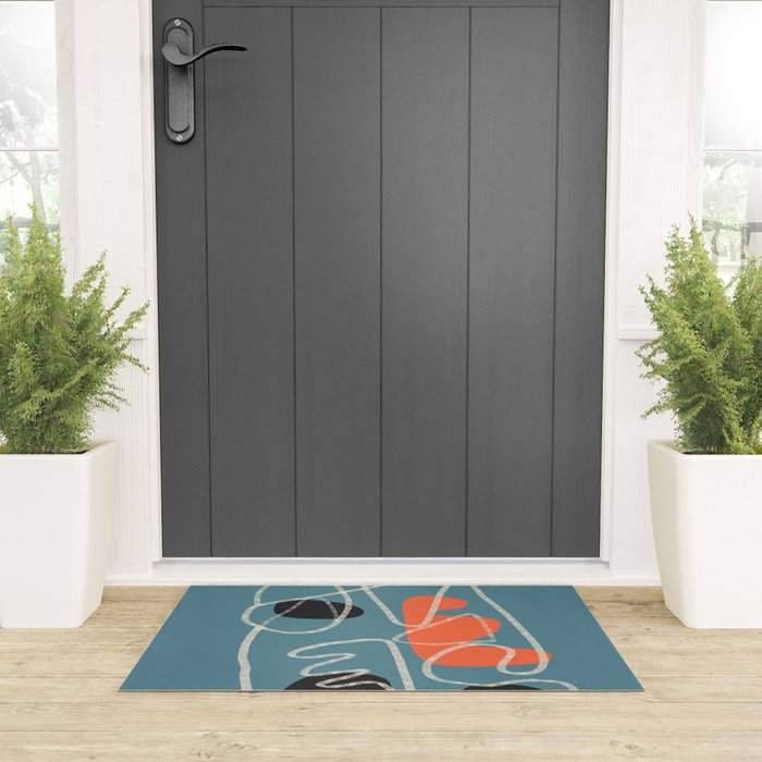 Organic Minimalist Layers 5 Welcome Mat Gallery Image 3