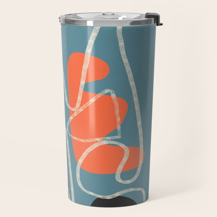 Organic Minimalist Layers 5 Travel Mug Gallery Image 2