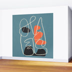 Organic Minimalist Layers 5 Wall Mural Gallery Image 2