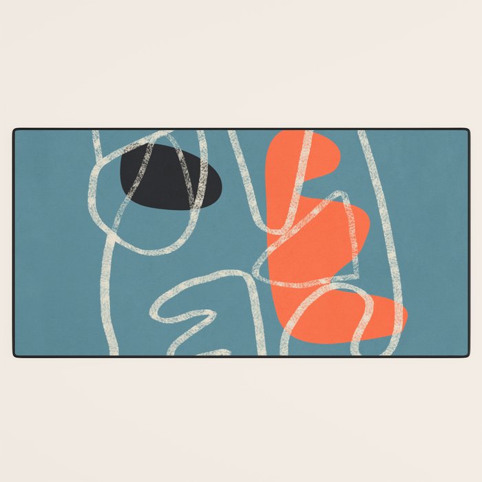 Organic Minimalist Layers 5 Desk Mat Gallery Image 3