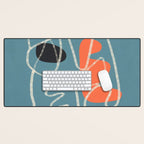Organic Minimalist Layers 5 Desk Mat Gallery Image 1