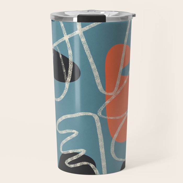 Organic Minimalist Layers 5 Travel Mug Gallery Image 1
