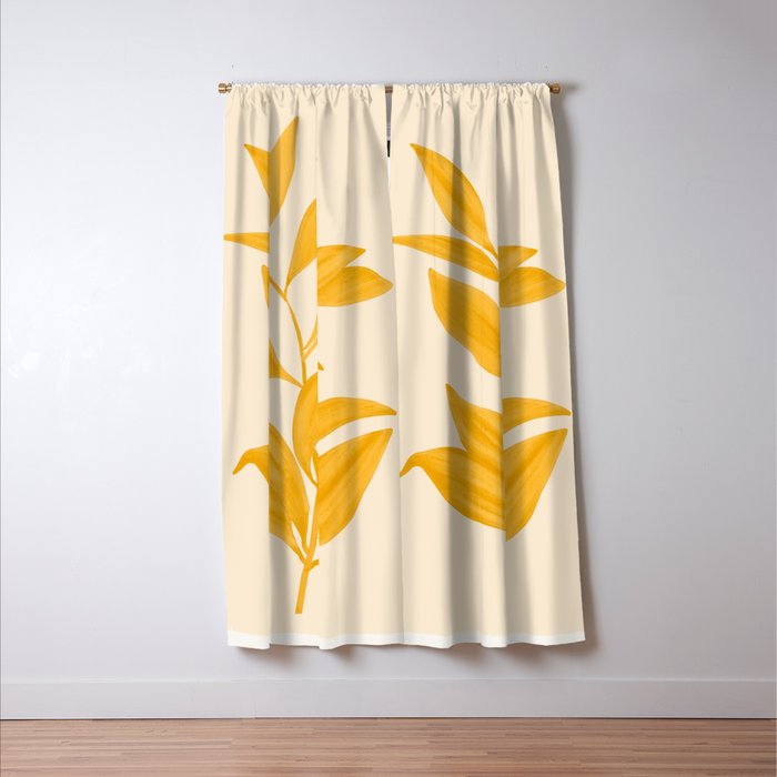 Abstract Art /Minimal Plant 80 Window Curtain Gallery Image 3