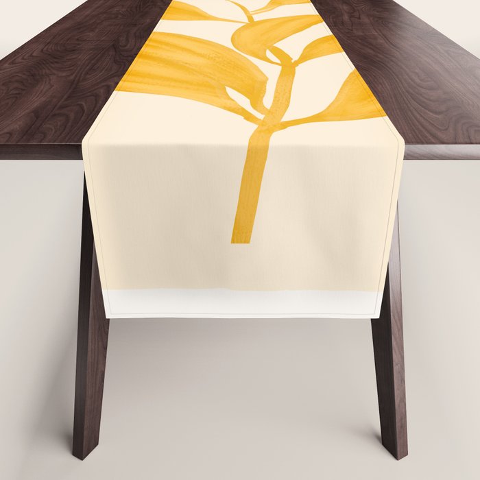 Abstract Art /Minimal Plant 80 Table Runner Gallery Image 1