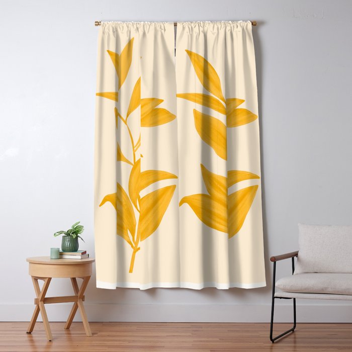 Abstract Art /Minimal Plant 80 Window Curtain Gallery Image 1