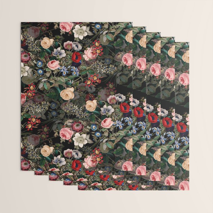 Dark Garden Wrapping Paper Gallery Image 3