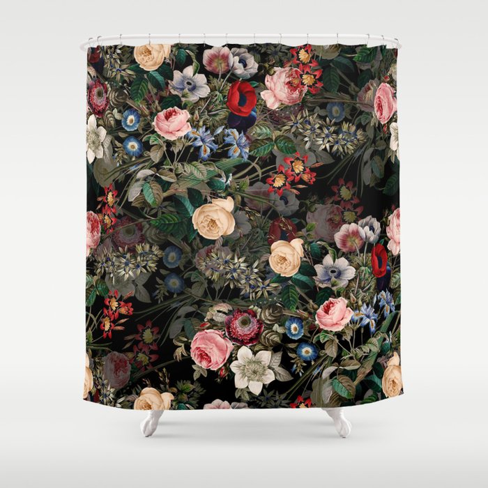 Dark Garden Shower Curtain Gallery Image 1