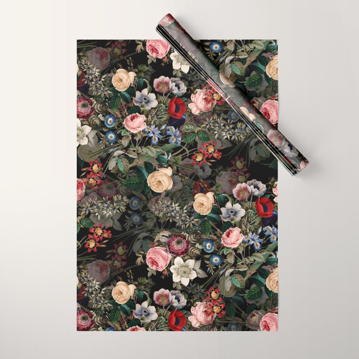 Dark Garden Wrapping Paper Gallery Image 1