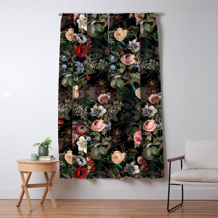 Dark Garden Window Curtain Gallery Image 1