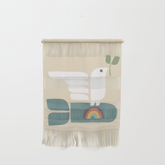 Peace dove and rainbow bomb Wall Hanging Gallery Image 1