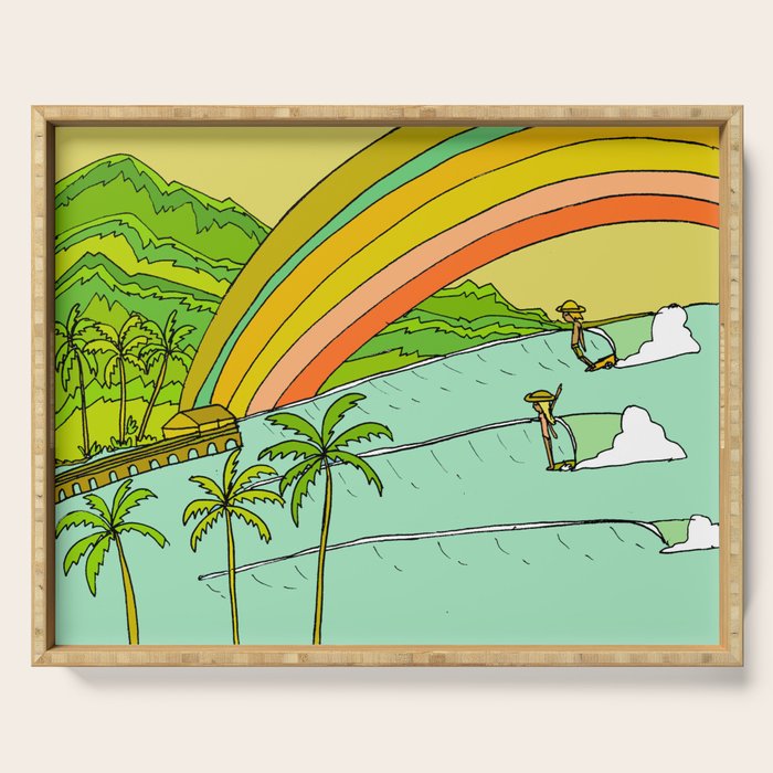 Surf Paradise Rainbow of Happiness Serving Tray Gallery Image 1