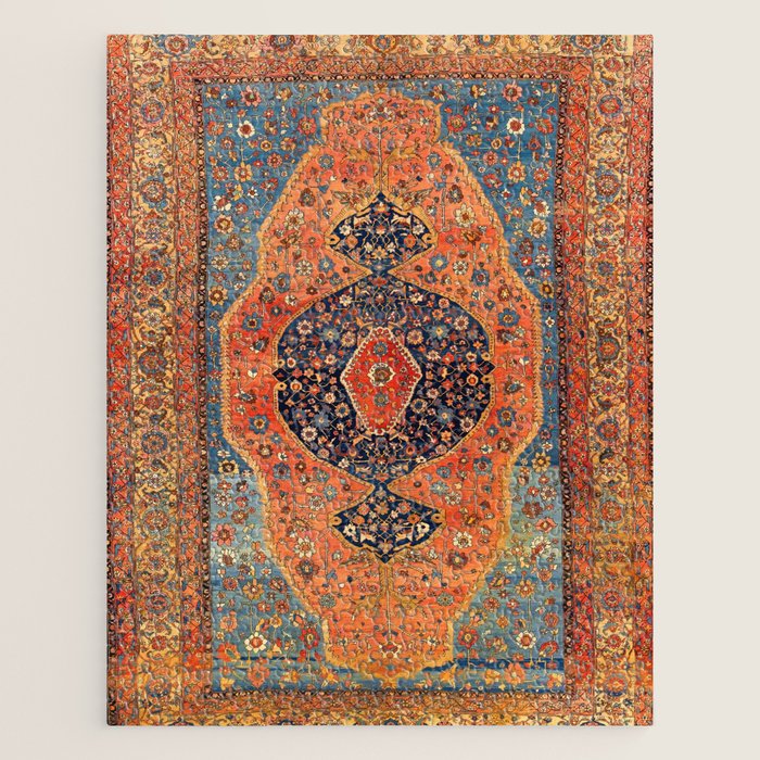Northwest Persian Antique Carpet Print Jigsaw Puzzle Gallery Image 1