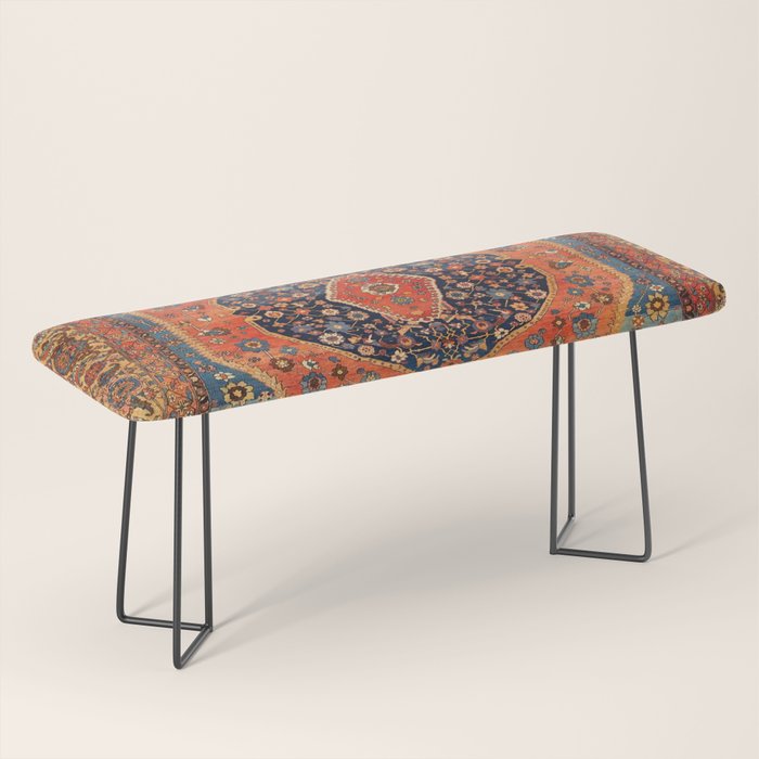 Northwest Persian Antique Carpet Print Bench Gallery Image 1