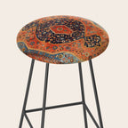 Northwest Persian Antique Carpet Print Stool Gallery Image 2