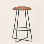 Northwest Persian Antique Carpet Print Stool Gallery Image 1