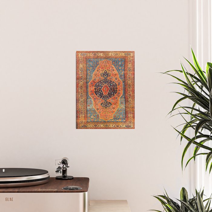 Northwest Persian Antique Carpet Print Poster Gallery Image 2