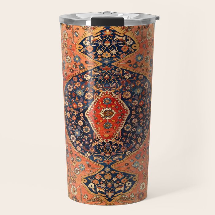 Northwest Persian Antique Carpet Print Travel Mug Gallery Image 1