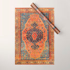 Northwest Persian Antique Carpet Print Wrapping Paper Gallery Image 1