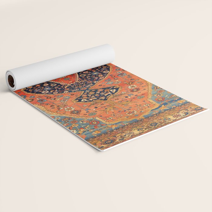 Northwest Persian Antique Carpet Print Yoga Mat Gallery Image 2