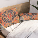 Northwest Persian Antique Carpet Print Pillow Sham Gallery Image 2