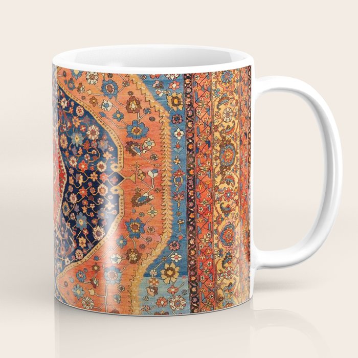 Northwest Persian Antique Carpet Print Coffee Mug Gallery Image 1
