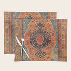 Northwest Persian Antique Carpet Print Placemat Gallery Image 1