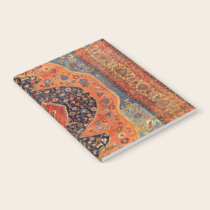 Northwest Persian Antique Carpet Print Notebook Gallery Image 1