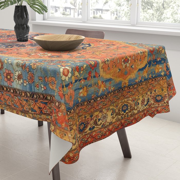 Northwest Persian Antique Carpet Print Tablecloth Gallery Image 3