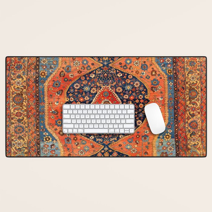 Northwest Persian Antique Carpet Print Desk Mat Gallery Image 1