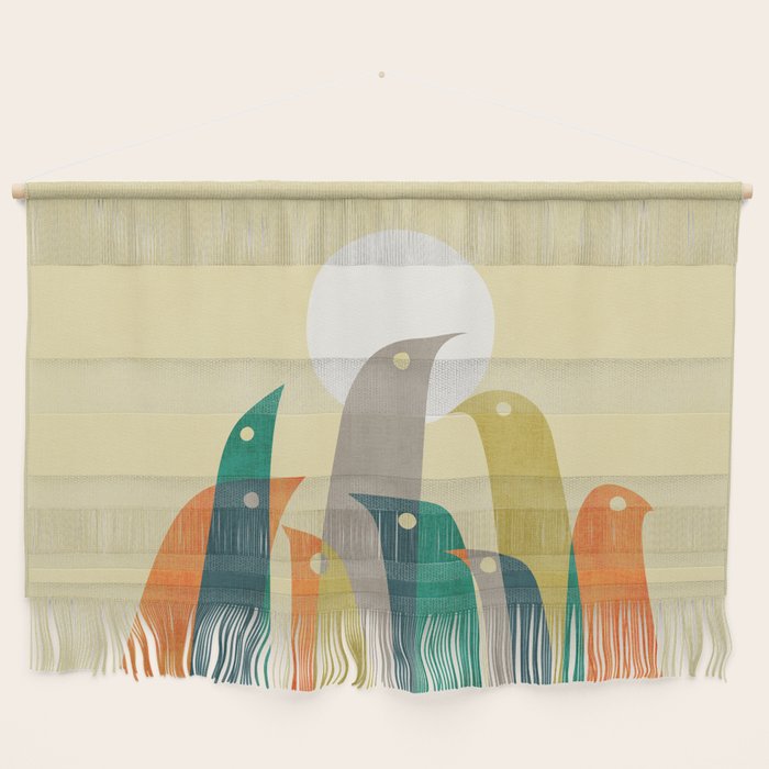 Wild birds at the beach Wall Hanging Gallery Image 1