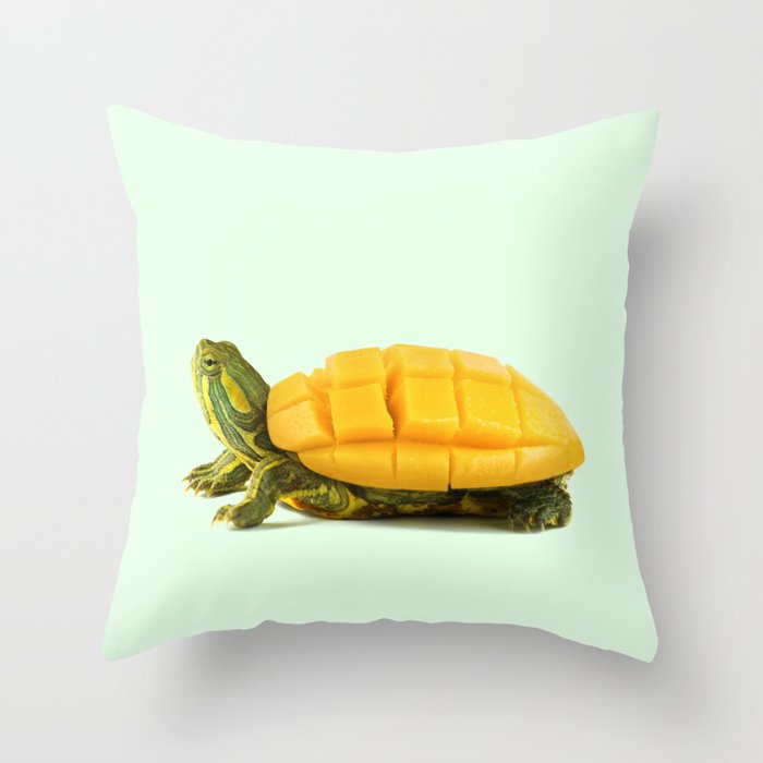 MANGO TURTLE Throw Pillow Gallery Image 6