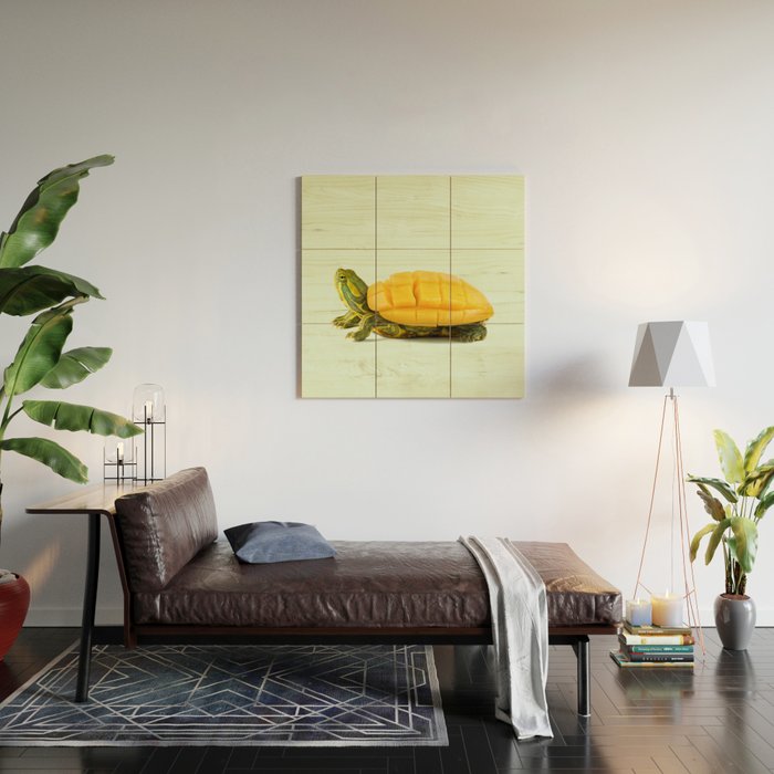MANGO TURTLE Wood Wall Art Gallery Image 2