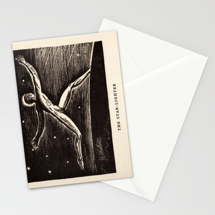 "The Star-lighter" by Rockwell Kent (1919) Stationery Card Gallery Image 2