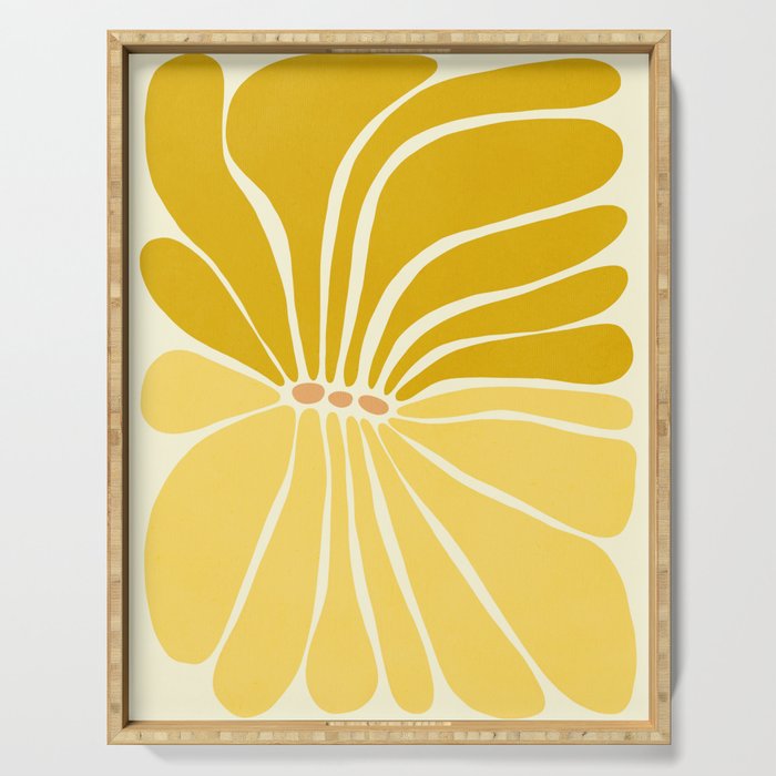 Flower014 Serving Tray Gallery Image 1