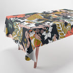 Animal print dark jungle Tablecloth Gallery Image 1