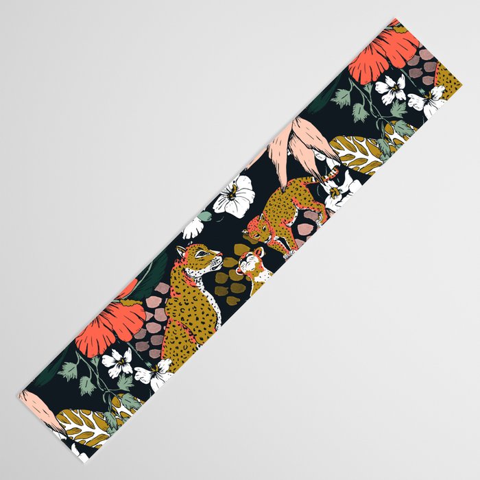 Animal print dark jungle Table Runner Gallery Image 3